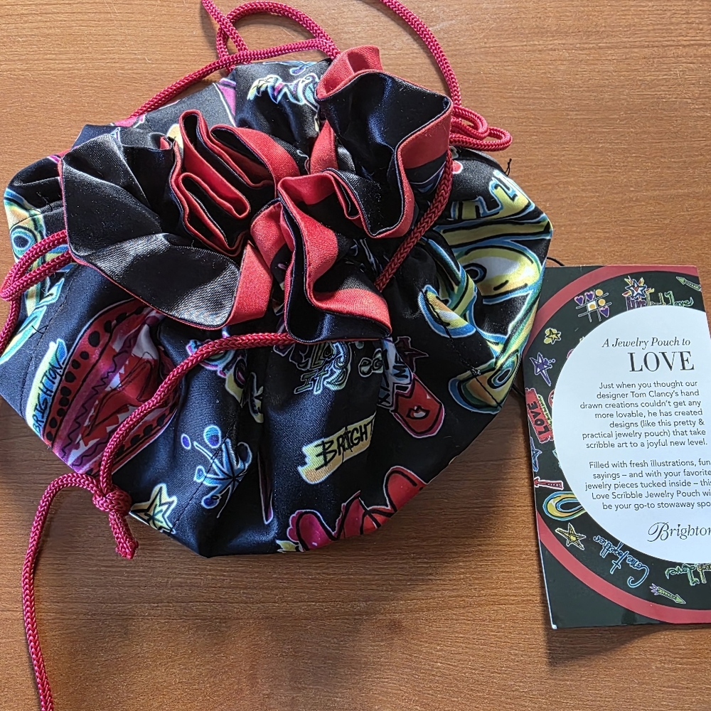 Brighton Multicolor Drawstring Jewelry Bag